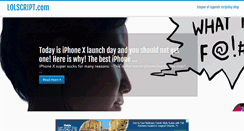 Desktop Screenshot of lolscript.com